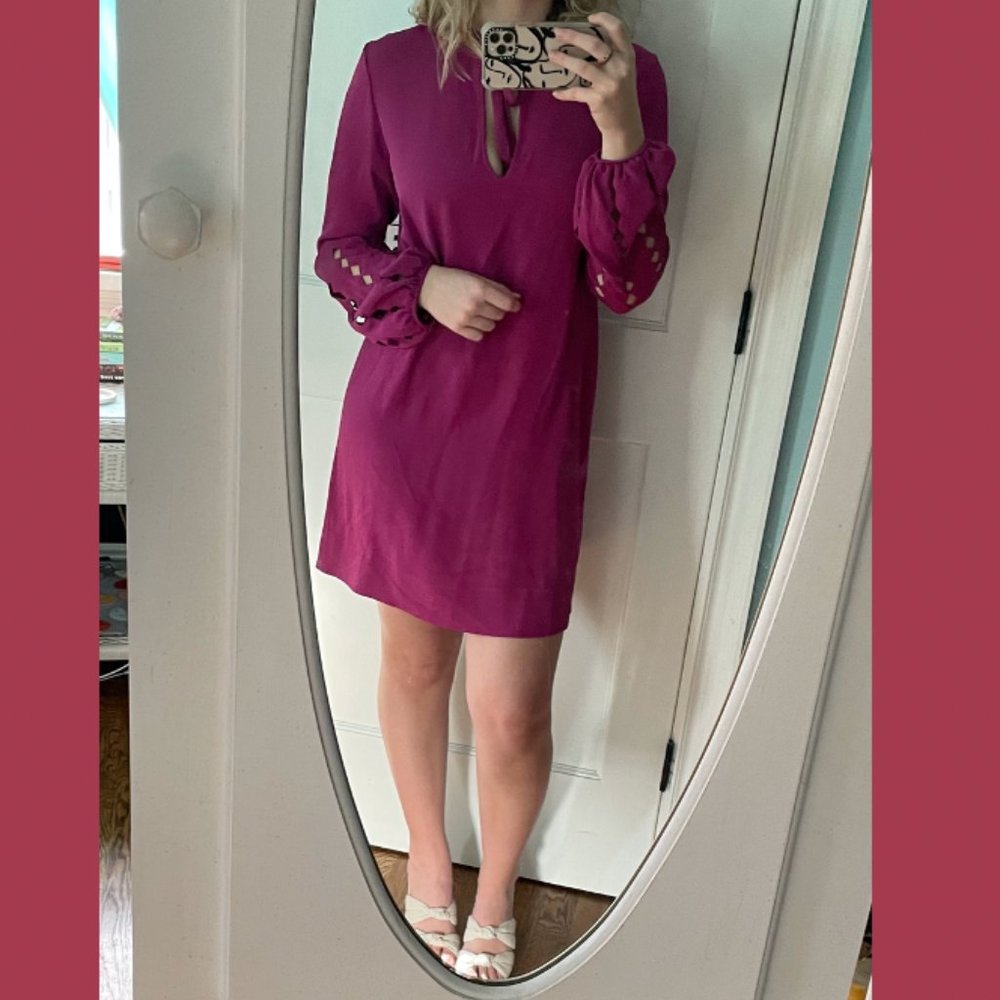 Diane Von Furstenberg Midi Long Sleeve Dress
